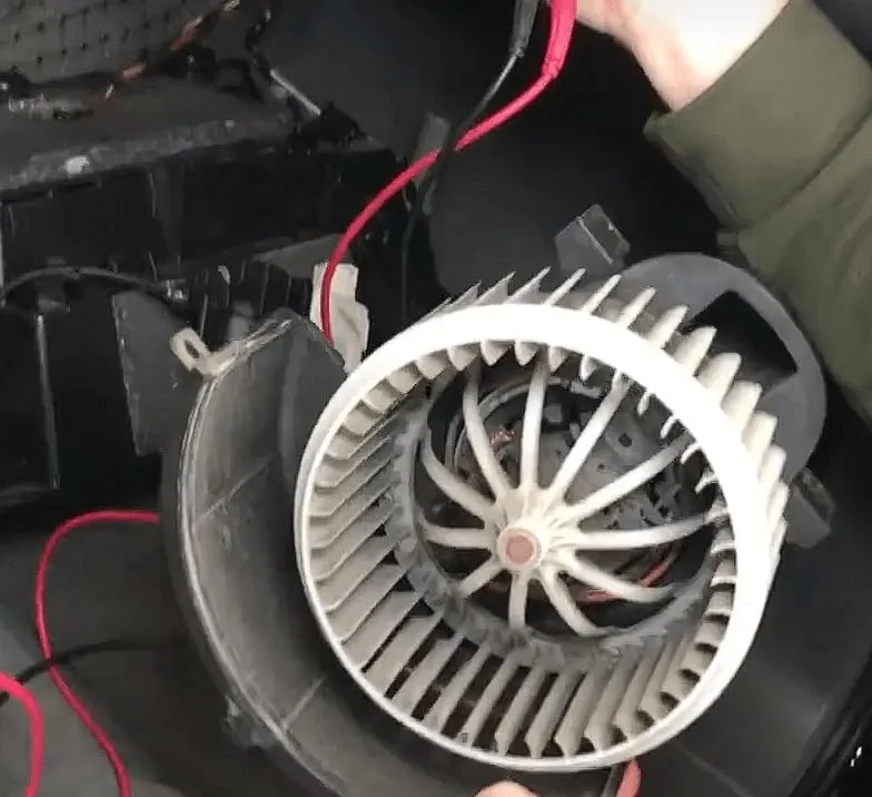 Removed blower motor