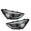 Yoonshan Head Light for HYUNDAI SANTA FE (2013) Pair_Front_View(OE:92101-2W100,92102-2W100)