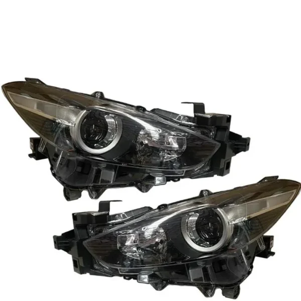 Yoonshan Head Light for MAZDA 3 (2017) Pair_Front_View(OE:BAPK-51-040F,BAPK-51-30F)