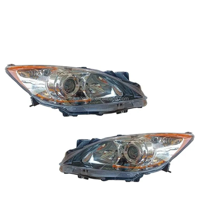 Yoonshan Head Light for MAZDA 3 4D 5D (2009-2013) Pair_Front_View(OE:R:BBP2-51-0KOG,L:BBP2-51-OLOG)