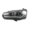 Yoonshan Head Light for MITSUBISHI LANCER EX (2008-2008) Front_View(OE:8301B433,8301B432,8301B428,8301B427,MN206527)