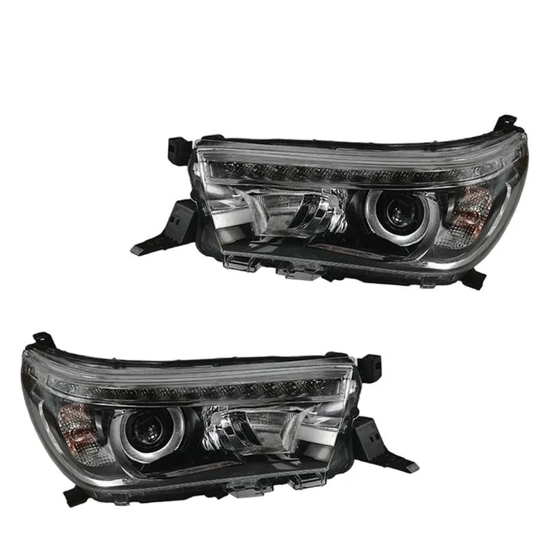 Yoonshan Head Light for TOYOTA HILUX REVO (2015-2018) Pair_Front_View(OE:81150-0K720,81110-0K720)