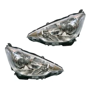 Yoonshan Head Light for TOYOTA PRIUS C NHP10/AQUA (2011-2014) Pair_Front_View(OE:81110-52E60,81150-52E60,52-244)