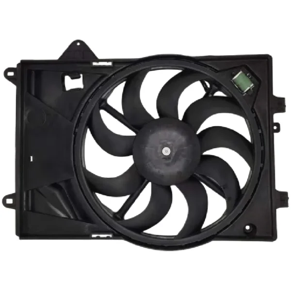 Yoonshan Radiator Fan for CHEVROLET SONIC (2012-2015) Front_View(OE:95942900,95352379,94509632,9508111,96945951,52096865,95353142,95018602)